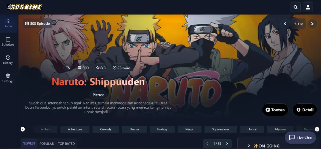 Nonton Anime Sub Indo Gratis di Subnime dengan Koleksi Lengkap